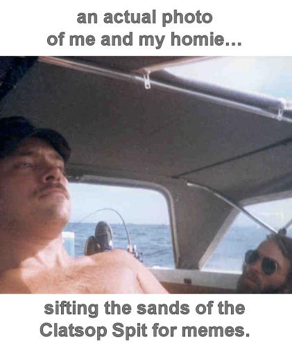 sifting the sands of the Clatsop Spit for memes