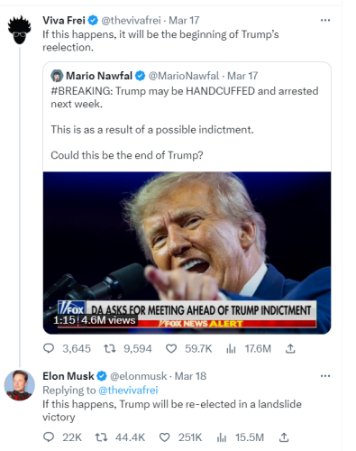 Elon Musk tweet Trump landslide