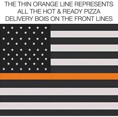 Hot and ready delivery boys orange stripe front line flag