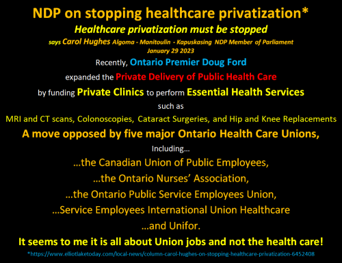 carol hughs on healthcare