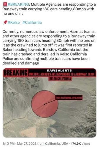 California train derailment
