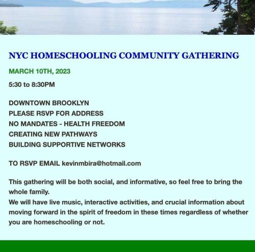 New York City, New York - March 10, 2023 - NYC Homeschooling Community Gathering