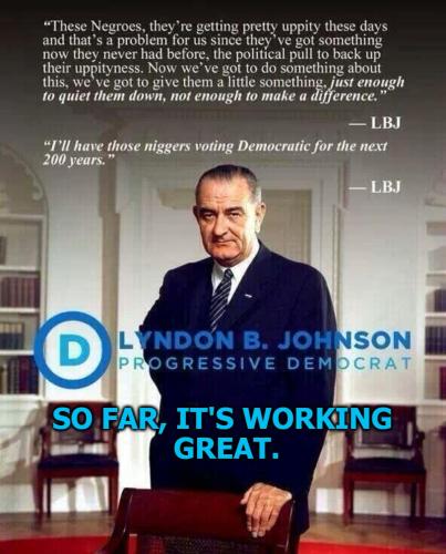 LBJ progressive racism