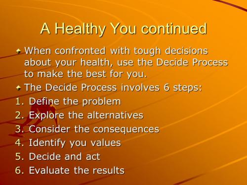 1B-Healthy Decisions