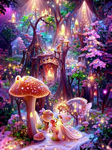 ! Mushroom village