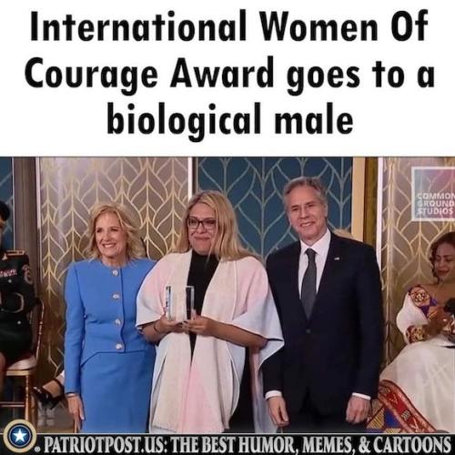International Woman (biological man) of courage