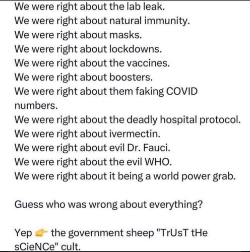 we were right