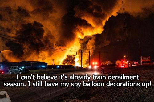 I can't believe it's derailment season