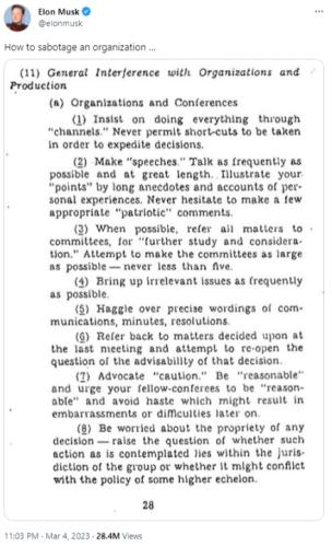 How To Sabotage An Organization