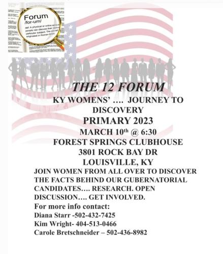 Louisville, Kentucky - March 12, 2023 - Forum