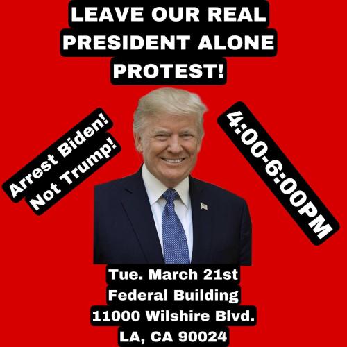Los Angeles, California - March 21, 2023 - Protest