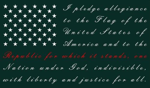 pledge to flag 168