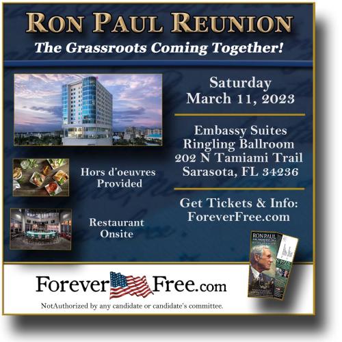 Sarasota, Florida - March 11, 2023 - Ron Paul Reunion