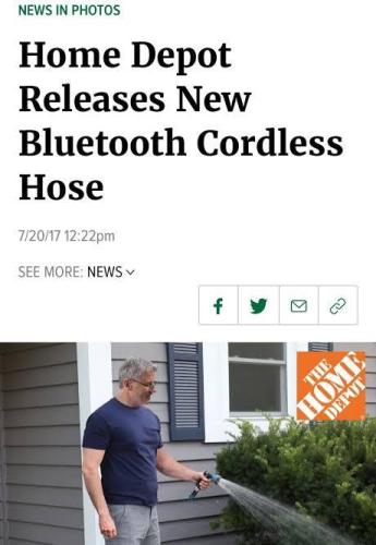 Home Depot releases new Bluetooth cordless garden hose nozzle