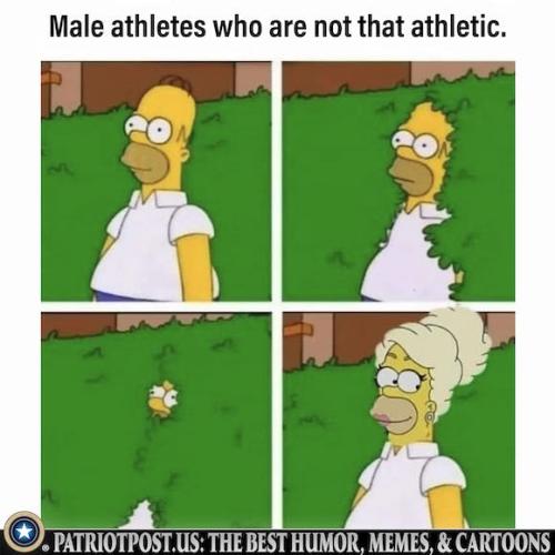 Male athletes who are not that athletic