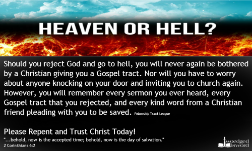 Heaven or Hell the choice his yours