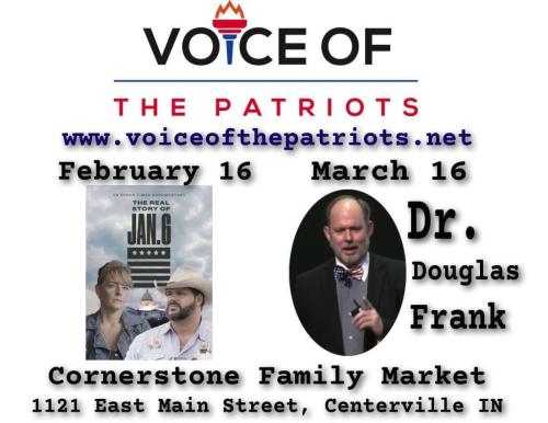 Centerville, Indiana - March 16, 2023 - Dr. Douglas Frank