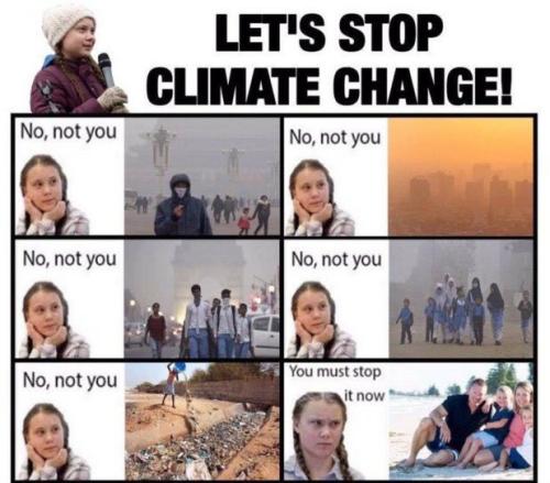 Greta Thunberg 60 - when the china gansters of the world are praise by a eco-nazi from europe