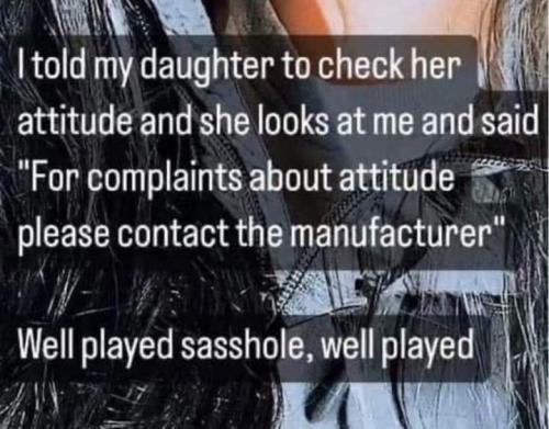 check your attitude