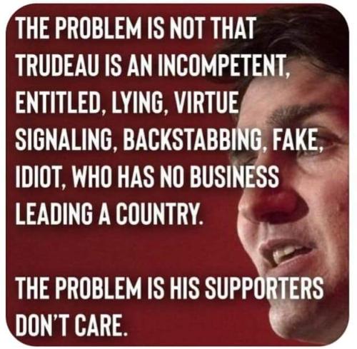 his supporters do not care
