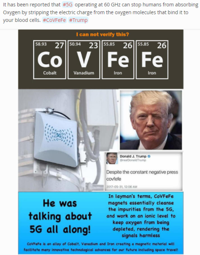 ! Covid, 5G and Trump - CoVFeFe