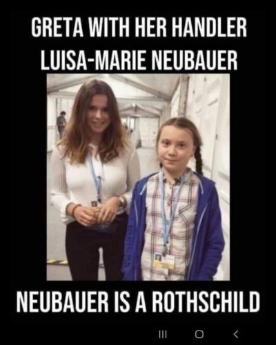 Greta Thunberg 58 - handler - Luisa-Marie Neubauer-Rothschild - Soros, bill and melinda Gates, obamad, gore