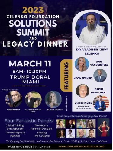 Miami Florida - March 11, 2023 - Zelenko Foundation Solutions Summit