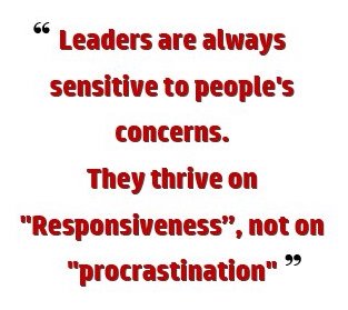 1-Leaders are responsive