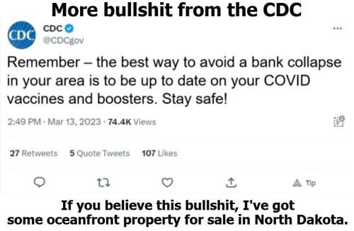 More bullshit from the CDC