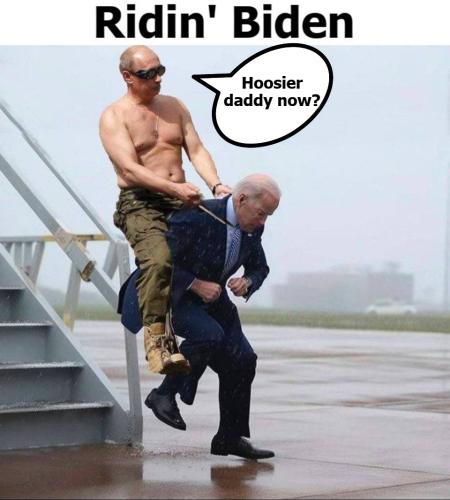 Putin riding Biden