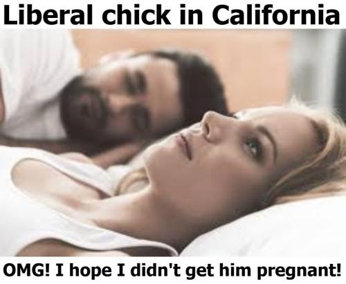 Liberal chick in California