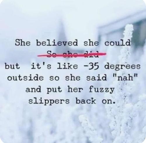 she believed she could