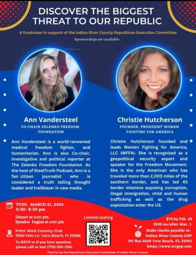 Vero Beach, Florida - March 21, 2023 - Discover the Biggest Threat to our Republic