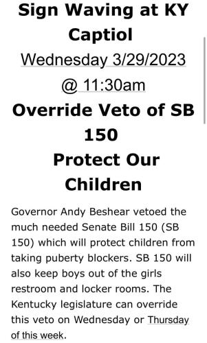 Kentucky Capital - April 2, 2023 - Flag Waving