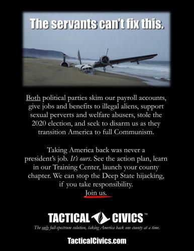 Tactical Civics ad