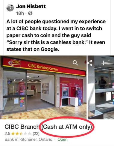 cashless bank