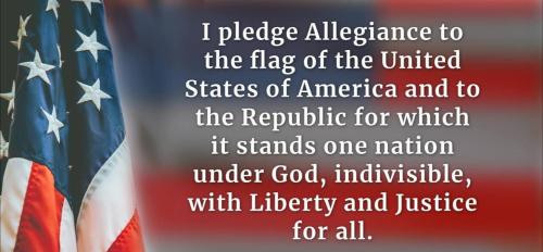 pledge to flag 169