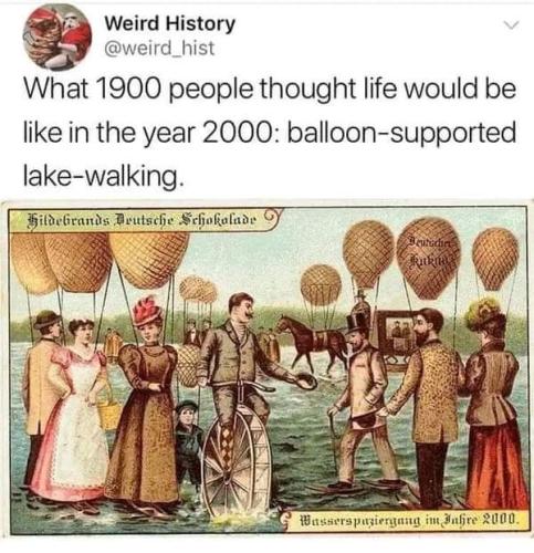 balloon supported lake walking