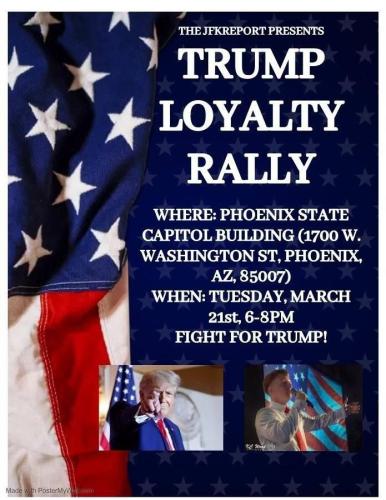 Phoenix, Arizona - March 21, 2023 - Trump Loyalty Rally