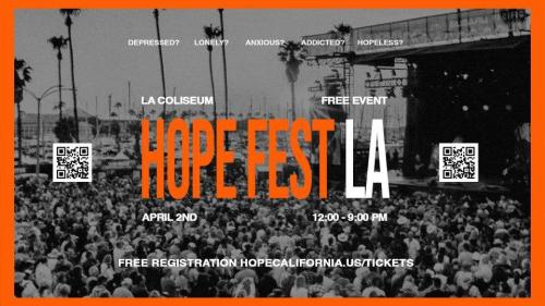 Los Angeles, California - April 2, 2023 - Hopefest