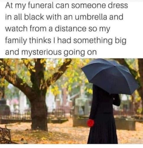 someone dressed in black