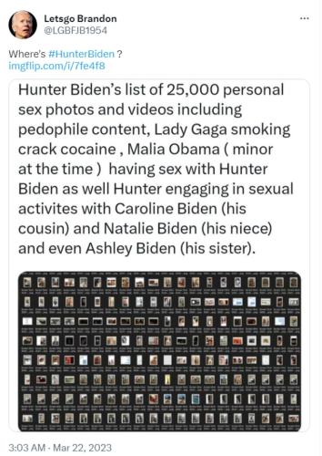 Letsgo Brandon Hunter Biden tweet
