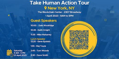New York - April 1, 2023 - Take Human Action Tour