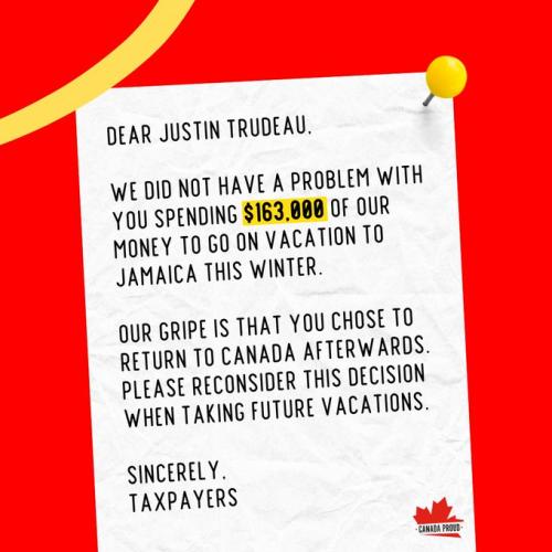 dear justin trudeau