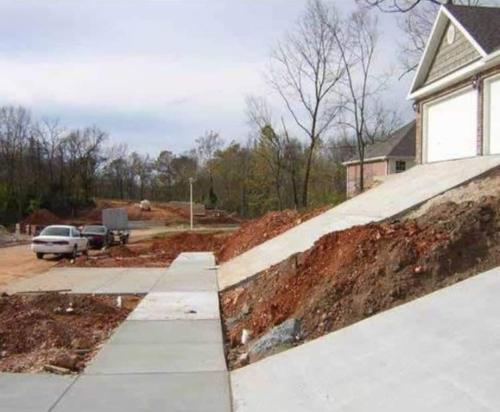 steep driveway