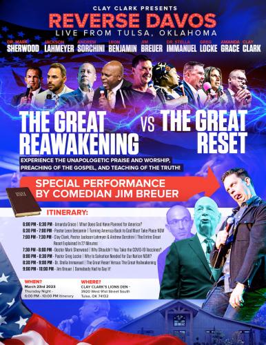 Tulsa, Oklahoma - March 23, 2023 - Reawaken America Tour