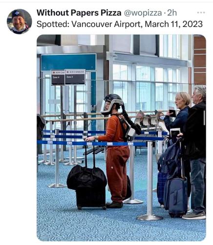 at the airport