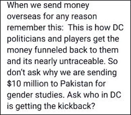 foreign aid kickbacks