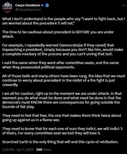 Scorched Earth is the only thing that will end this cycle of retribution.