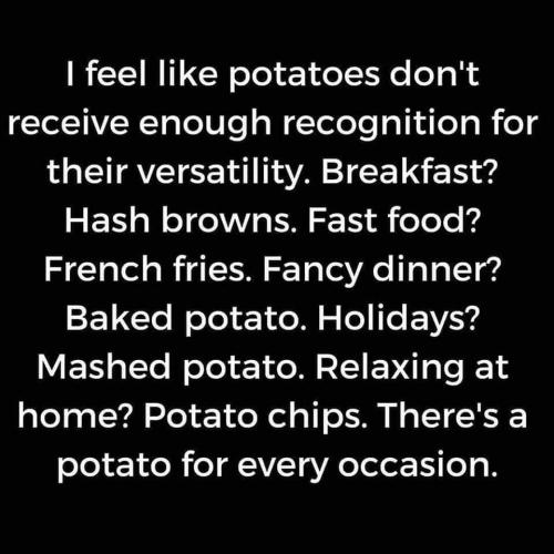 potatoes get no respect